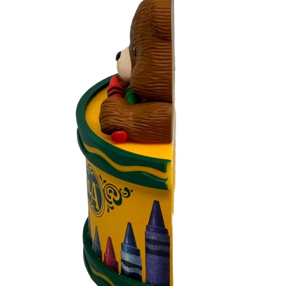 Binney and Smith Christmas Hanging Ornament CRAYOLA BEAR with CRAYONS 1992 - Picture 4 of 5